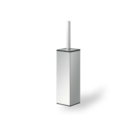 Wall-mounted toilet brush / square / polished steel #1
