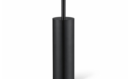 Freestanding, self-centering toilet brush / matte black