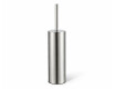 Freestanding, self-centering toilet brush / chrome