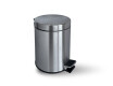 STANDARD Round 3-Liter Pedal Bin, Soft-Close / Satin Steel