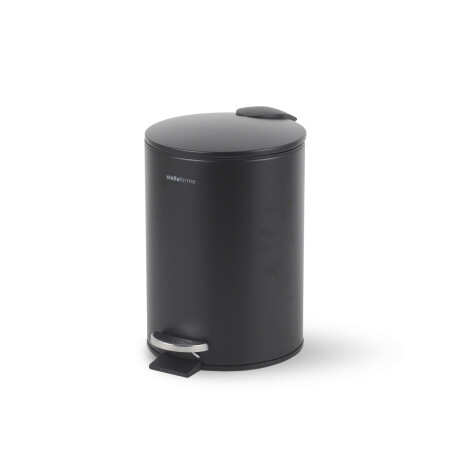 BUDGET Round 3 L Pedal Bin, Soft Close / Matte Black Steel #1