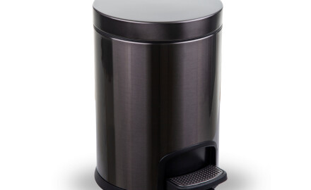 PREMIUM Round 5 L Pedal Bin, Soft Close / Metallic Graphite
