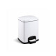 PREMIUM Rectangular 5 L Pedal Bin, Soft-Close / White #1