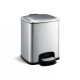 PREMIUM Rectangular 8 L Pedal Bin, Soft-Close / Satin Stainless Steel #1