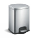 PREMIUM Rectangular 12 L Pedal Bin, Soft-Close / Satin Stainless Steel #1