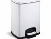 PREMIUM Rectangular 20 L Pedal Bin, Soft-Close / White