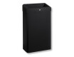30-liter trash can with open lid, R1 series / matte black stainless steel