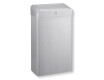 30-liter trash can with a hinged lid, R1 series / brushed stainless steel