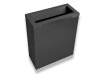 25L Trash Can, Lid with Opening / Stainless Steel, Matte Black