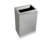 50L trash can, lid with a slot / brushed stainless steel