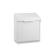 4.5L Sanitary Waste Bin, R1 Series / Stainless Steel, Matte White #1