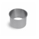 Round countertop trash can collar, Ø150 / brushed stainless steel #1
