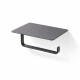 Toilet paper holder / with shelf / matte black #1