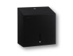 Square toilet paper dispenser for rolls up to Ø19 cm, R1 series / matte black stainless steel