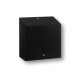 Square toilet paper dispenser for rolls up to Ø19 cm, R1 series / matte black stainless steel #1