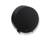 Round toilet paper holder for rolls up to Ø 19 cm, R1 series / matte black stainless steel