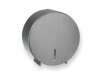 Round toilet paper dispenser for rolls up to Ø 19 cm, R1 series / brushed stainless steel