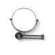 Compact mirror, straight / 3x magnification, round, tilting, dual-arm / matte black #1