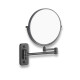Compact mirror, straight / 3x magnification, round, tilting, dual-arm / matte black #1