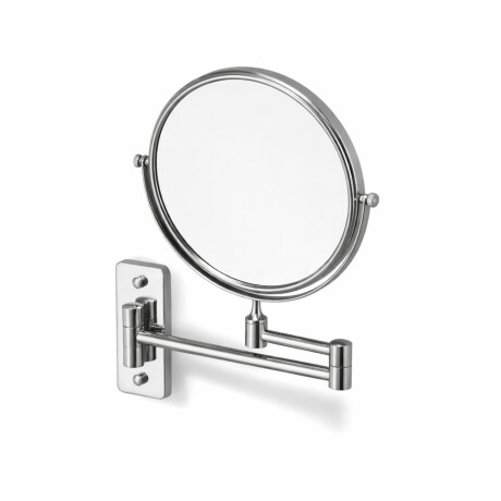 Compact mirror, straight / 3x magnification, round, tilting, dual-arm / chrome #1
