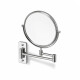 Compact mirror, straight / 3x magnification, round, tilting, dual-arm / chrome #1