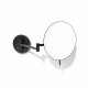 3x magnifying cosmetic mirror, round, tilting, with a double-jointed arm / matte black #1