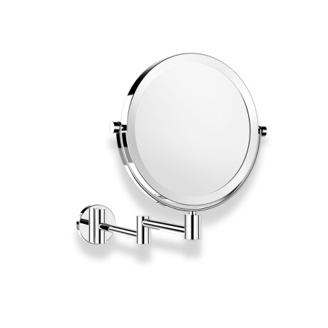 Compact mirror, straight / 3x magnification, round, tilting, dual-arm / chrome #1