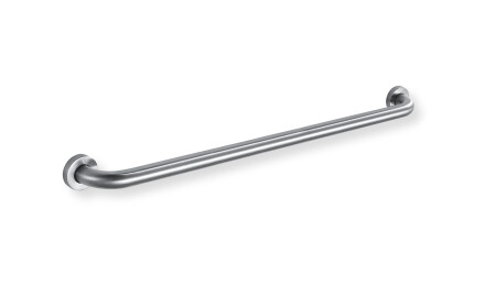 Support handrail for people with disabilities, Ø32, straight, STANDARD—80 cm / brushed steel