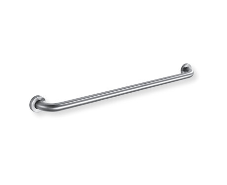 Support handrail for people with disabilities, Ø32, straight, STANDARD—80 cm / brushed steel