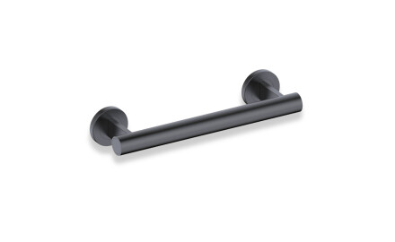 PREMIUM Straight Support Handrail for People with Disabilities, Ø32, 30 cm / Matte Black Stainless Steel
