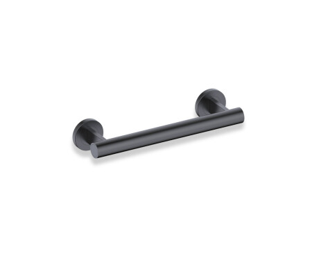 PREMIUM Straight Support Handrail for People with Disabilities, Ø32, 30 cm / Matte Black Stainless Steel