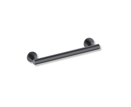 PREMIUM Straight Support Handrail for People with Disabilities, Ø32, 40 cm / Matte Black Stainless Steel