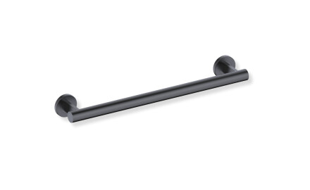 PREMIUM Straight Support Handrail for People with Disabilities, Ø32, 50 cm / Matte Black Stainless Steel