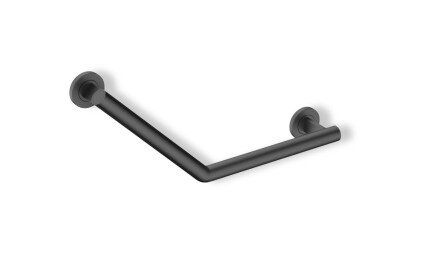 Support rail for people with disabilities, Ø32, 135° angle, PREMIUM / matte black stainless steel