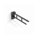 PREMIUM Tilting Support Handrail for People with Disabilities, Ø32, 60 cm / Matte Black Stainless Steel #1