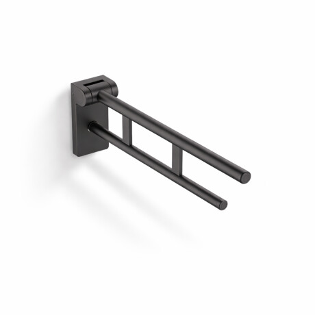 PREMIUM Tilting Support Handrail for People with Disabilities, Ø32, 70 cm / Matte Black Stainless Steel #1