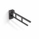PREMIUM Tilting Support Handrail for People with Disabilities, Ø32, 70 cm / Matte Black Stainless Steel #1