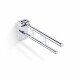 PREMIUM Tilting Support Handrail for People with Disabilities, Ø32, 70 cm / Polished Stainless Steel #1