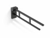 PREMIUM Tilting Support Handrail for People with Disabilities, Ø32, 80 cm / Matte Black Stainless Steel