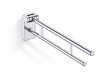 PREMIUM Tilting Support Handrail for People with Disabilities, Ø32, 80 cm / Polished Stainless Steel