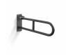 Support Handrail for People with Disabilities, Ø32, Curved, Tilting, STANDARD - 60 cm / Stainless Steel, Matte Black