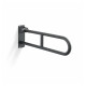 Support Handrail for People with Disabilities, Ø32, Curved, Tilting, STANDARD - 70 cm / Stainless Steel, Matte Black #1