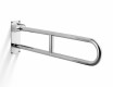 Support rail for people with disabilities, Ø32, curved, tilting, STANDARD - 80 cm / polished stainless steel