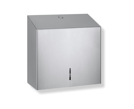 V-fold paper towel dispenser (max. paper load dimensions: 25x11.5x24 cm) R1 series / brushed stainless steel