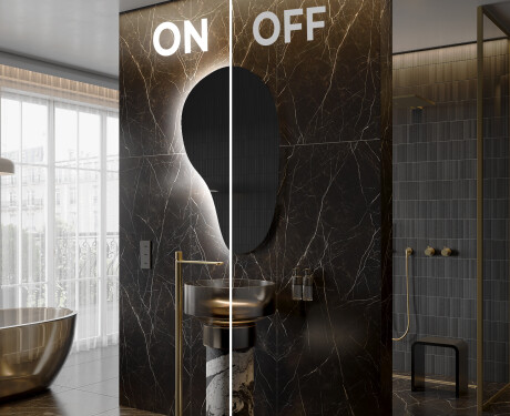 Irregular Mirror LED Lighted decorative design S221 #3