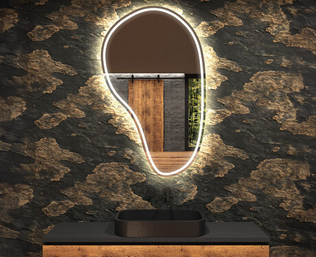 Irregular Mirror LED Lighted decorative design S223