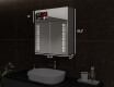 Smart LED Illuminated Mirror Medicine Cabinet - L55 Sarah 26,2" x 28,3" #3