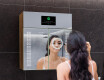 Smart LED Illuminated Mirror Medicine Cabinet - L55 Sarah 26,2" x 28,3" #8
