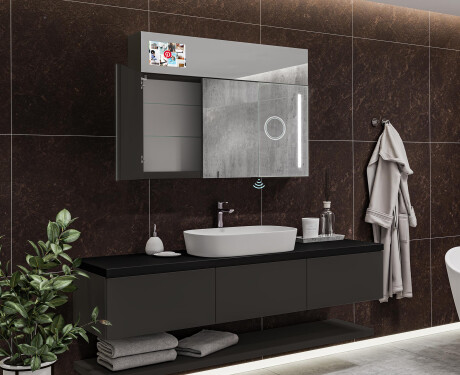 Smart LED Illuminated Mirror Medicine Cabinet - L02 Sarah 39,4" x 28,3" #11