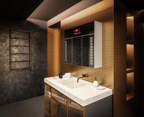 Smart LED Illuminated Mirror Medicine Cabinet - L55 Sarah 39,4" x 28,3" #12